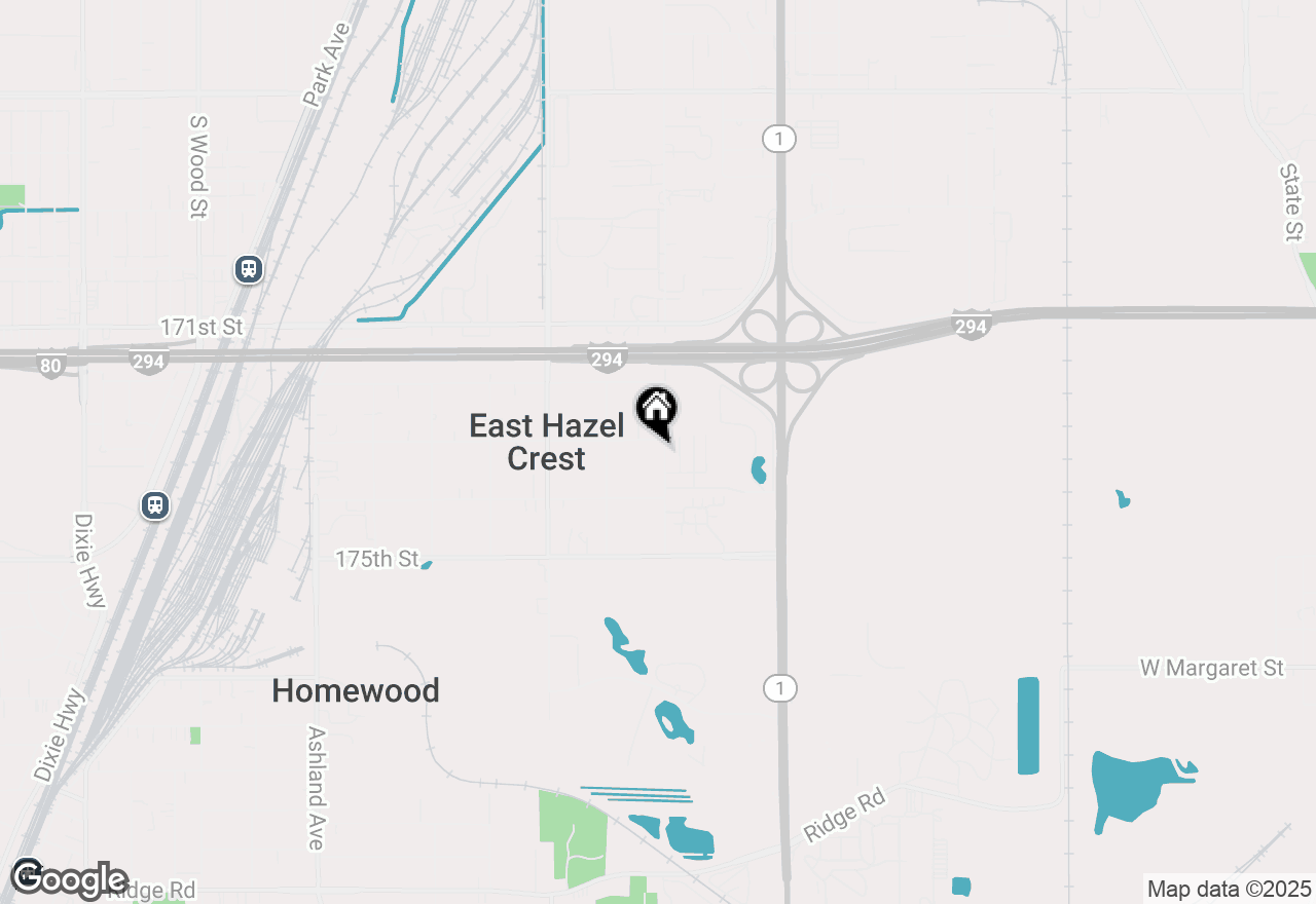 Map of 17304 Lathrop Avenue, East Hazel Crest, IL 60429