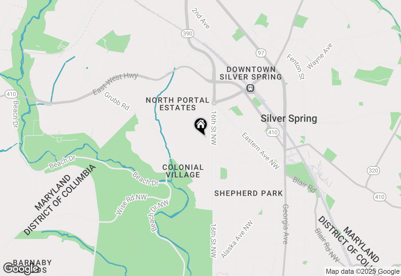 Map of 1642 Primrose Road Nw, Washington, DC 20012