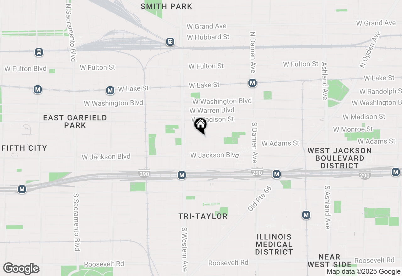 Map of 2303 W Wilcox Street #2W, Chicago, IL 60612