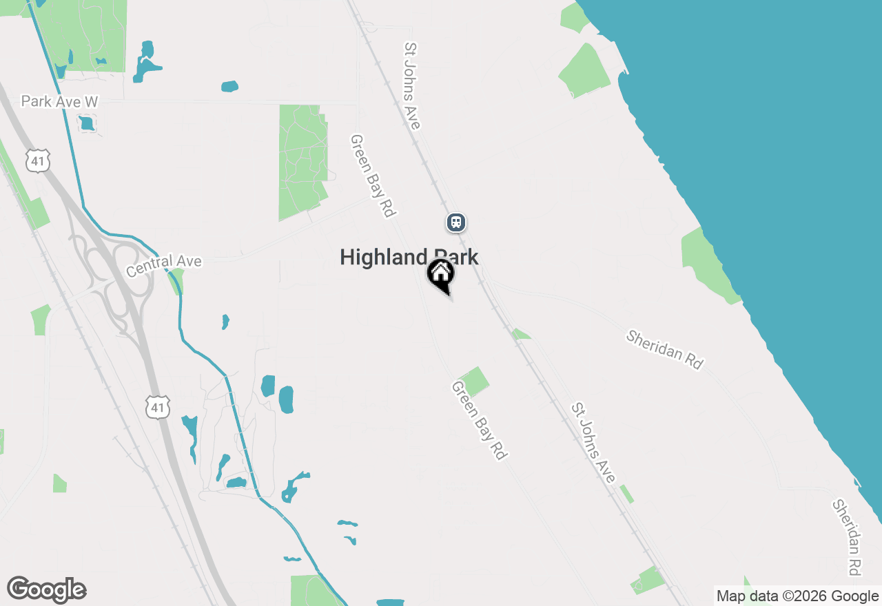 Map of 1494 Oakwood Avenue, Highland Park, IL 60035