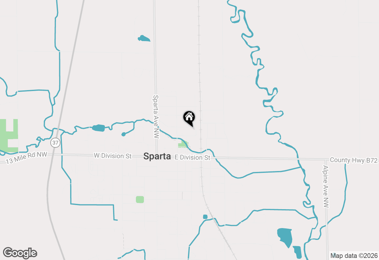 Map of 184 Grove Street, Sparta, MI 49345