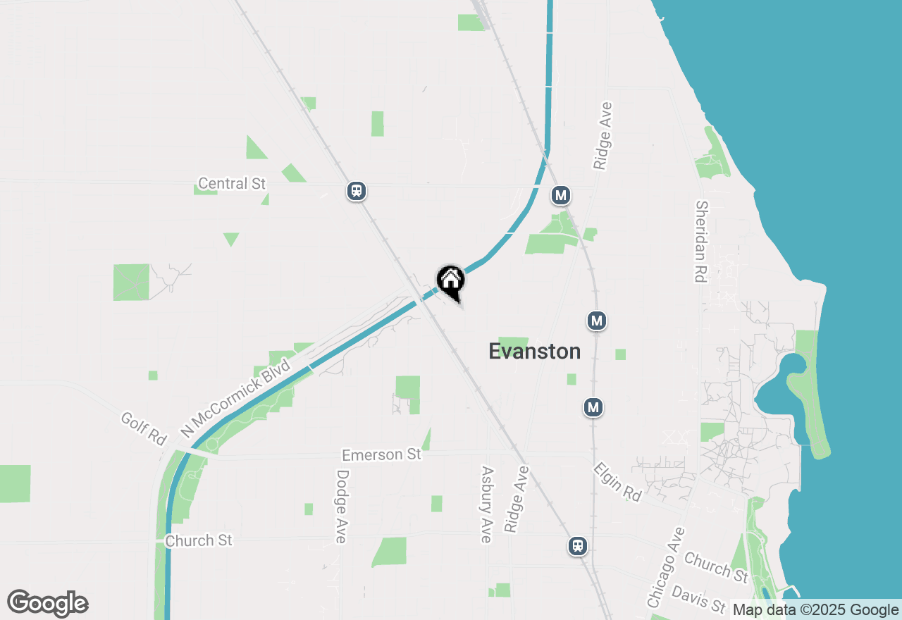 Map of 1431 Noyes Street, Evanston, IL 60201