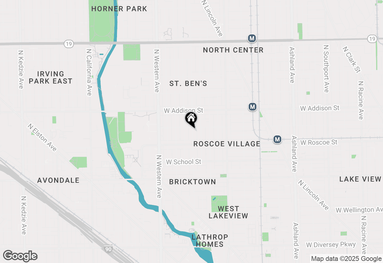 Map of 3446 N Leavitt Street, Chicago, IL 60618