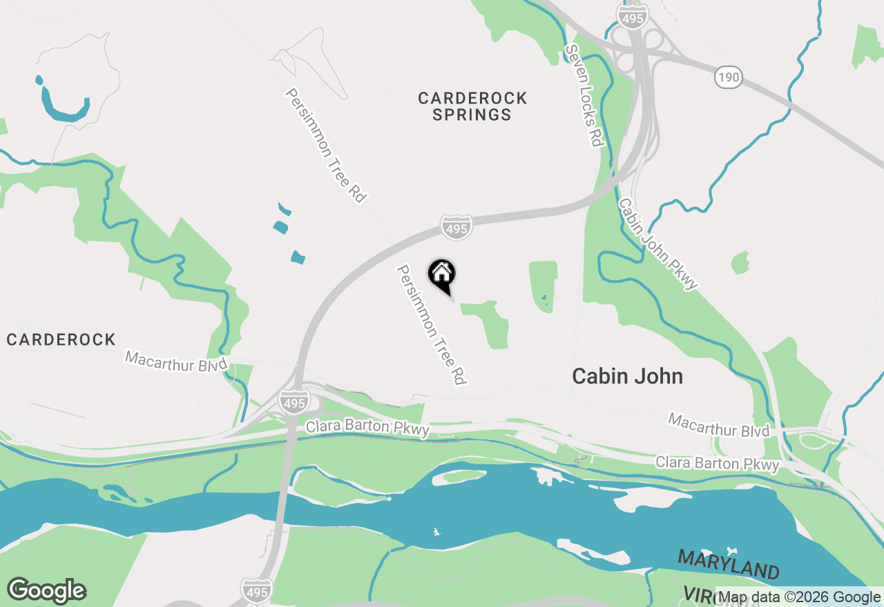 Map of 5 Persimmon Court, Bethesda, MD 20817