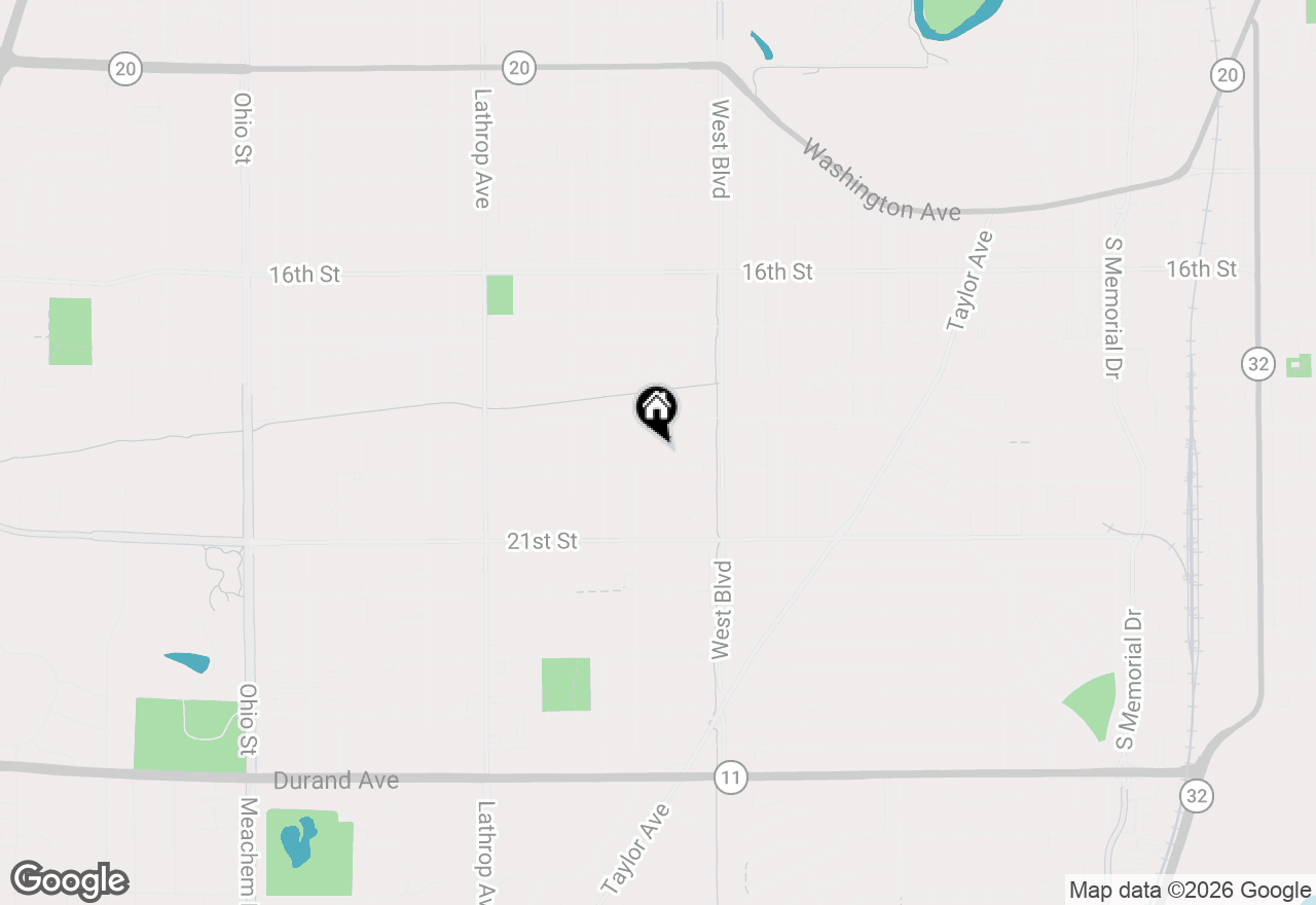 Map of 1942 Hayes Ave, Racine, WI 53405