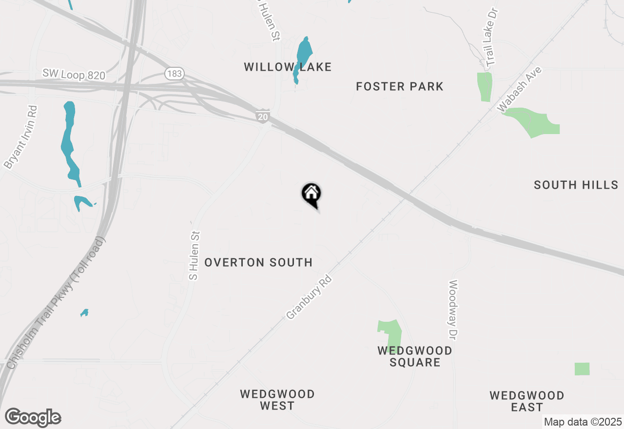 Map of 5116 South Drive, Fort Worth, TX 76132