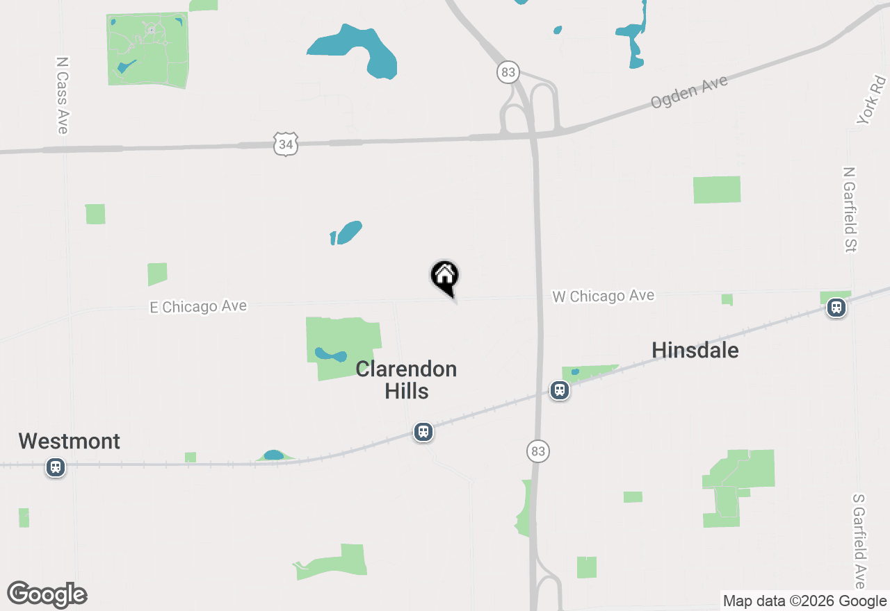Map of 137 Chicago Avenue, Clarendon Hills, IL 60514