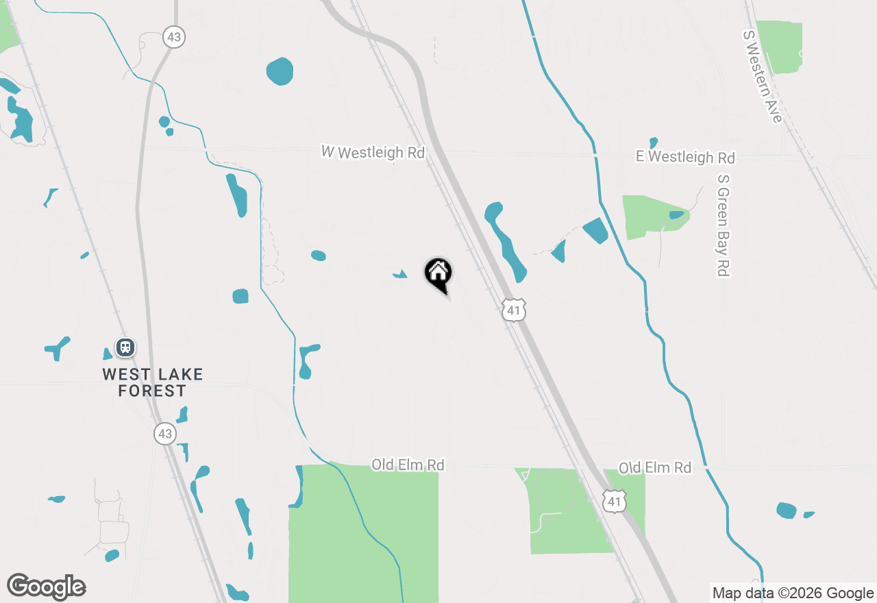 Map of 791 S Ridge Road, Lake Forest, IL 60045