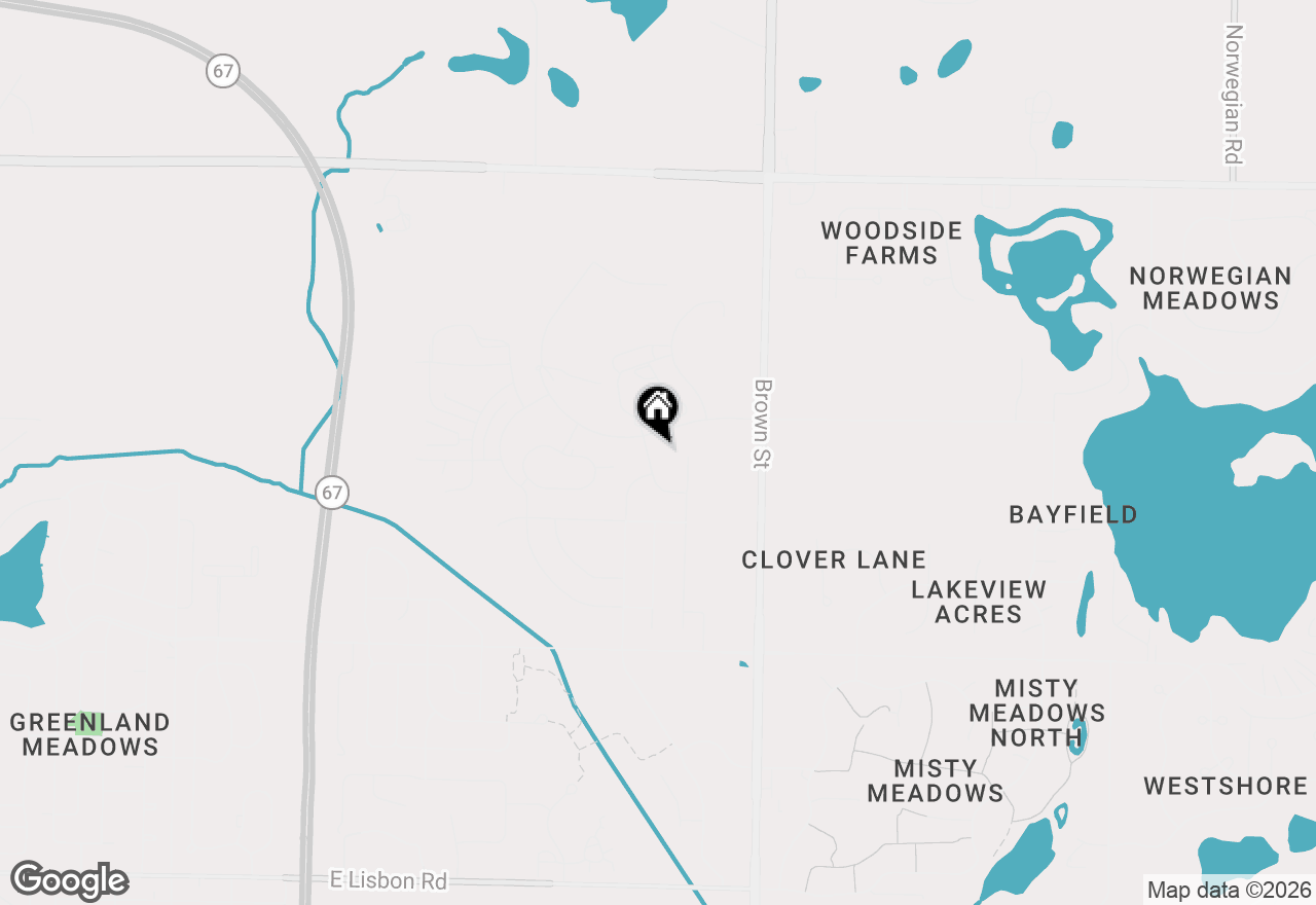 Map of 1533 Fay Ln, Oconomowoc, WI 53066