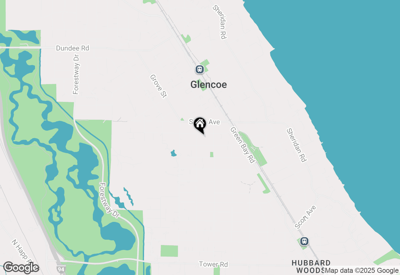 Map of 420 Washington Avenue, Glencoe, IL 60022