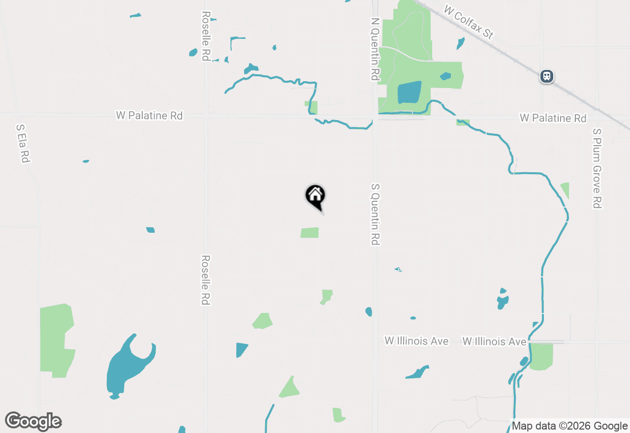 Map of 1001 W Ellis Street, Palatine, IL 60067
