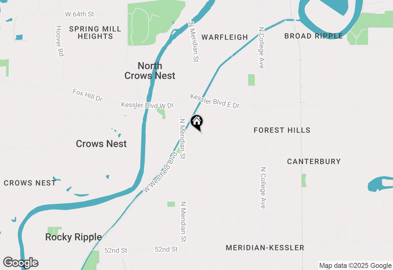 Map of 5766 N Pennsylvania Street, Indianapolis, IN 46220