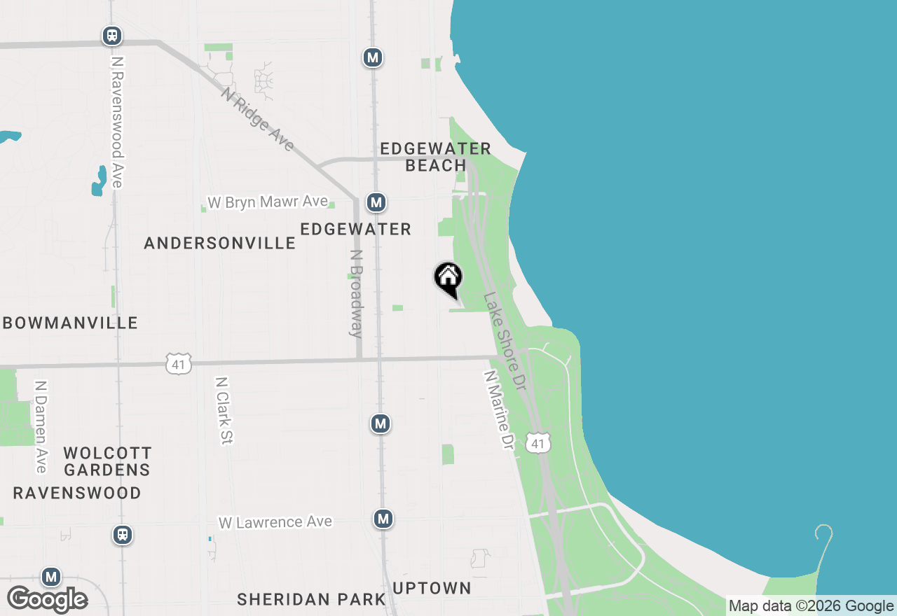 Map of 950 W Berwyn Avenue #1, Chicago, IL 60640