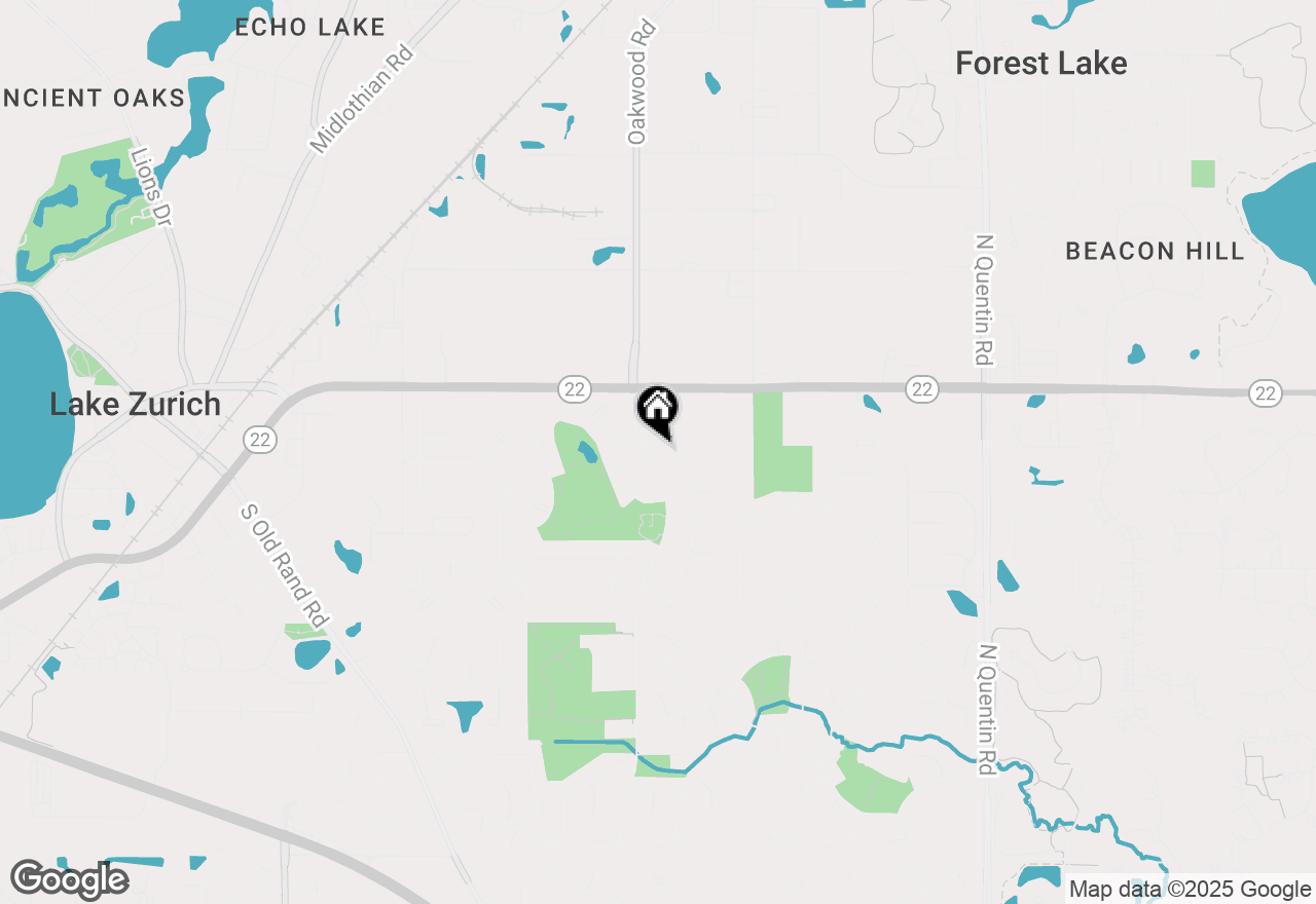 Map of 110 Old Mill Grove Road, Lake Zurich, IL 60047