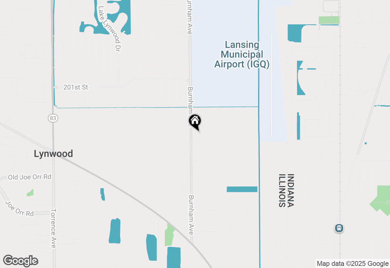 Map of 20347 Burnham Avenue, Lynwood, IL 60411