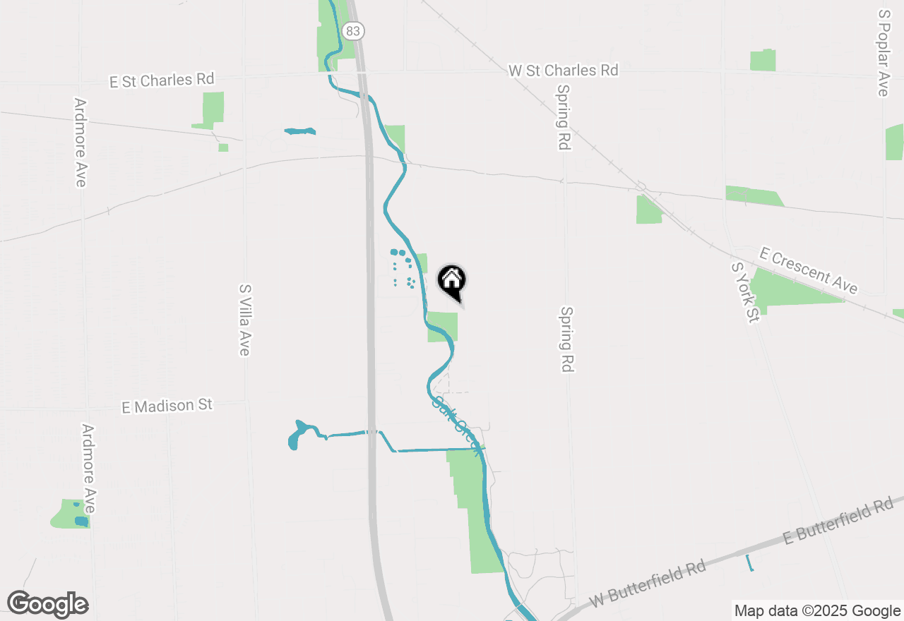 Map of 671 S Sunnyside Avenue, Elmhurst, IL 60126