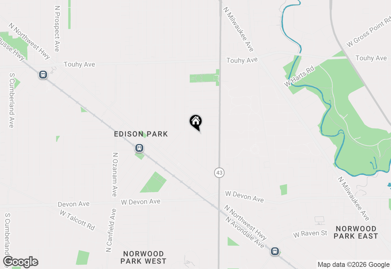 Map of 6747 N Odell Avenue, Chicago, IL 60631