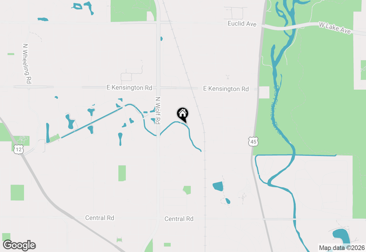 Map of 1351 Callen Lane, Des Plaines, IL 60016