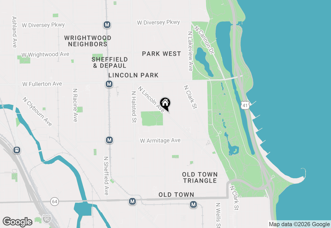 Map of 2170 N Lincoln Avenue, Chicago, IL 60614