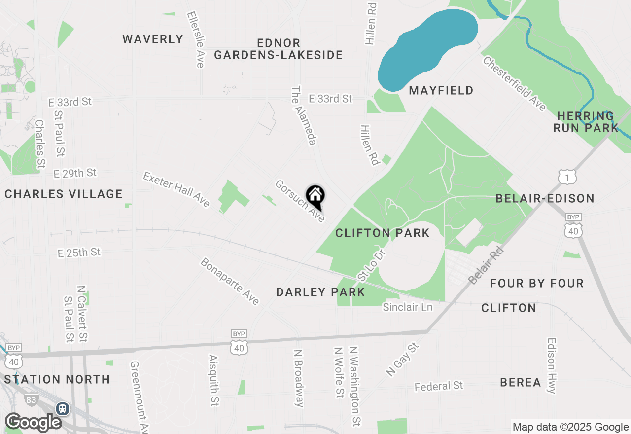 Map of 1727 Gorsuch Avenue, Baltimore, MD 21218