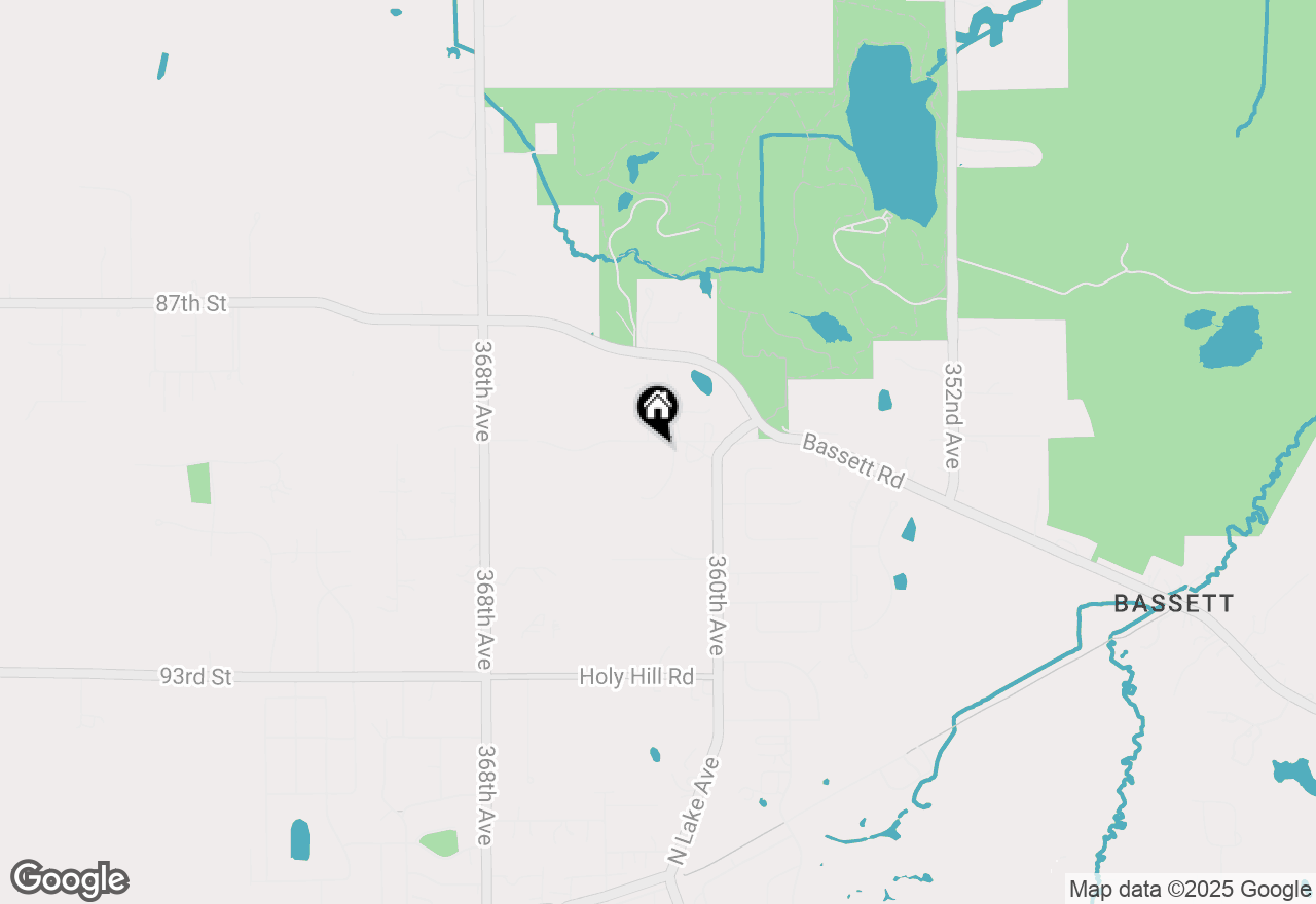 Map of 411 89th St, Twin Lakes, WI 53181