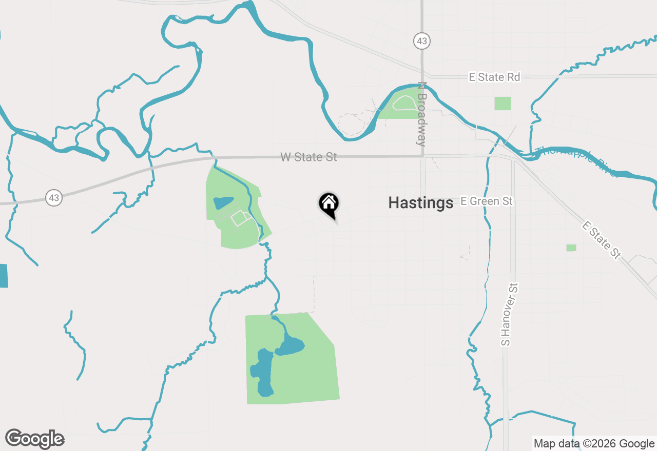 Map of 430 S Benton Street, Hastings, MI 49058