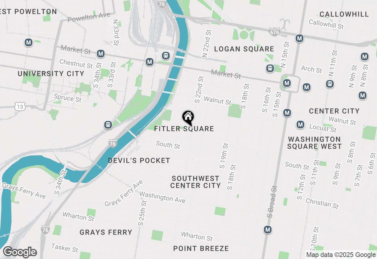 Map of 2211 Pine Street #1, Philadelphia, PA 19103