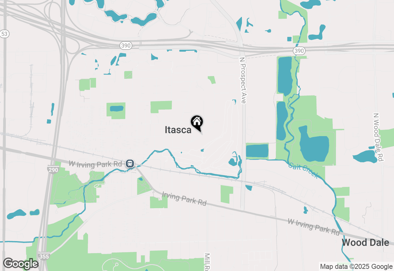 Map of 711 E Greenview Road, Itasca, IL 60143