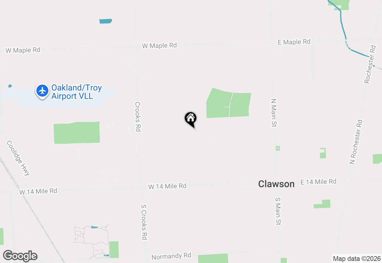 Map of 816 W Baker Avenue, Clawson, MI 48017