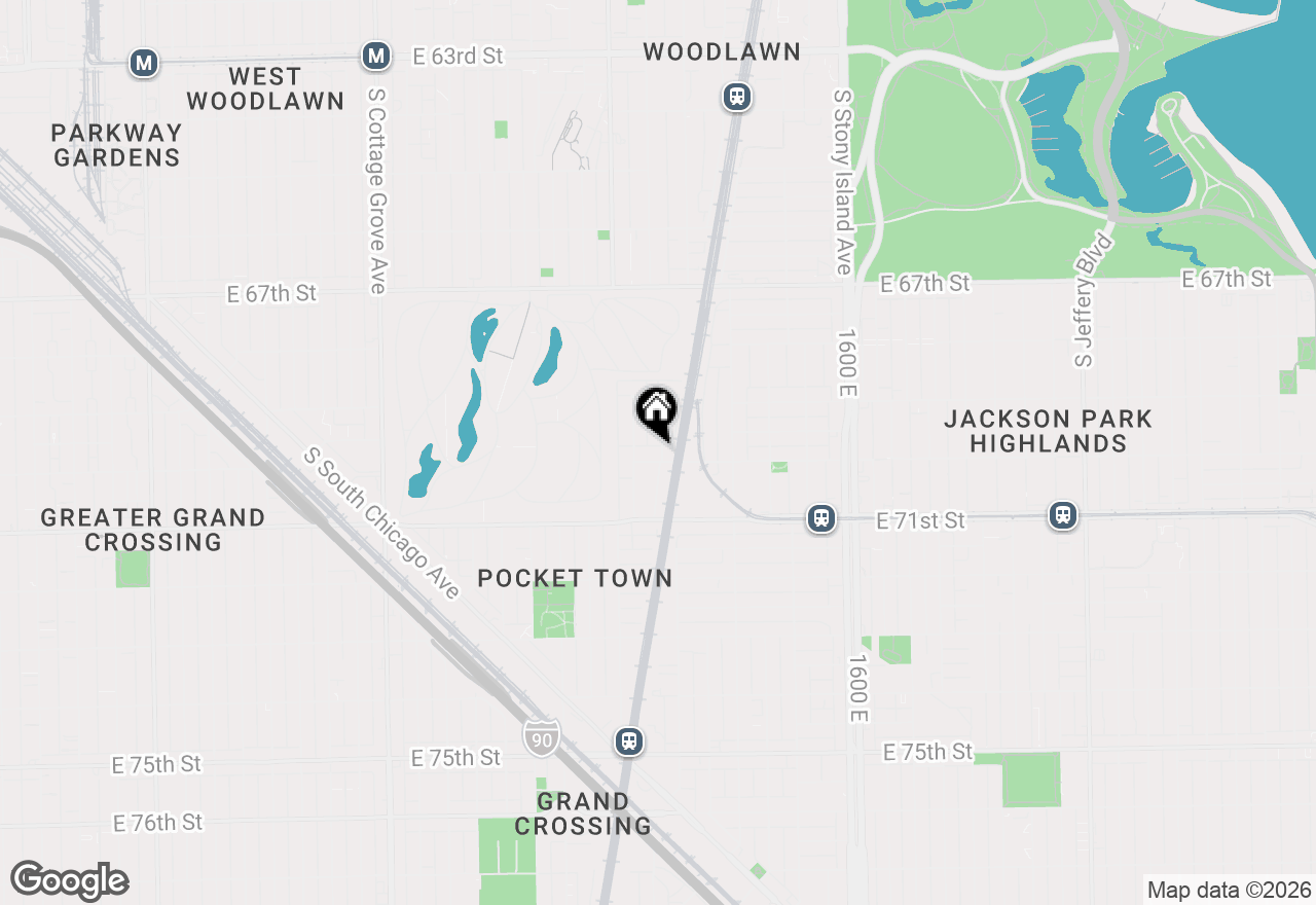 Map of 1244 E 70th Street, Chicago, IL 60637