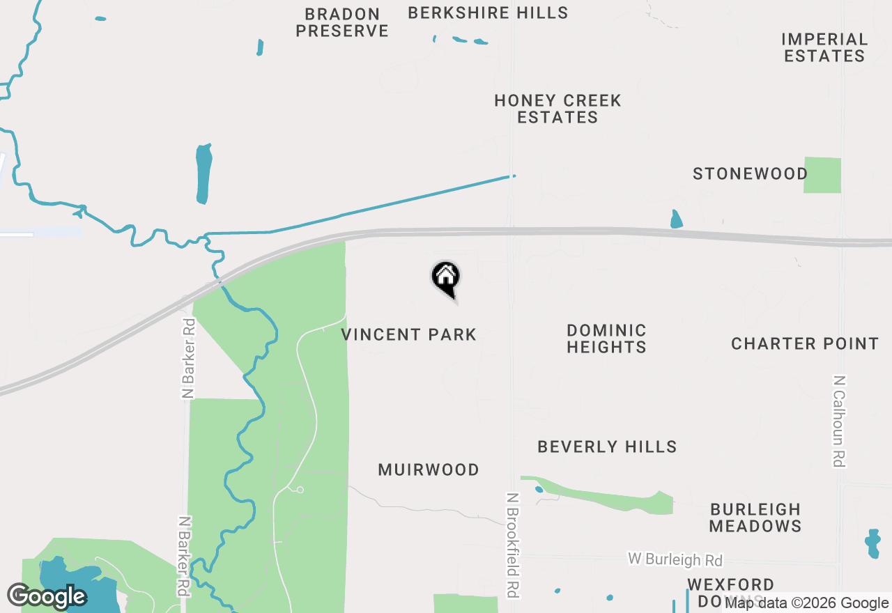 Map of 19125 Thomson Dr #302, Brookfield, WI 53045