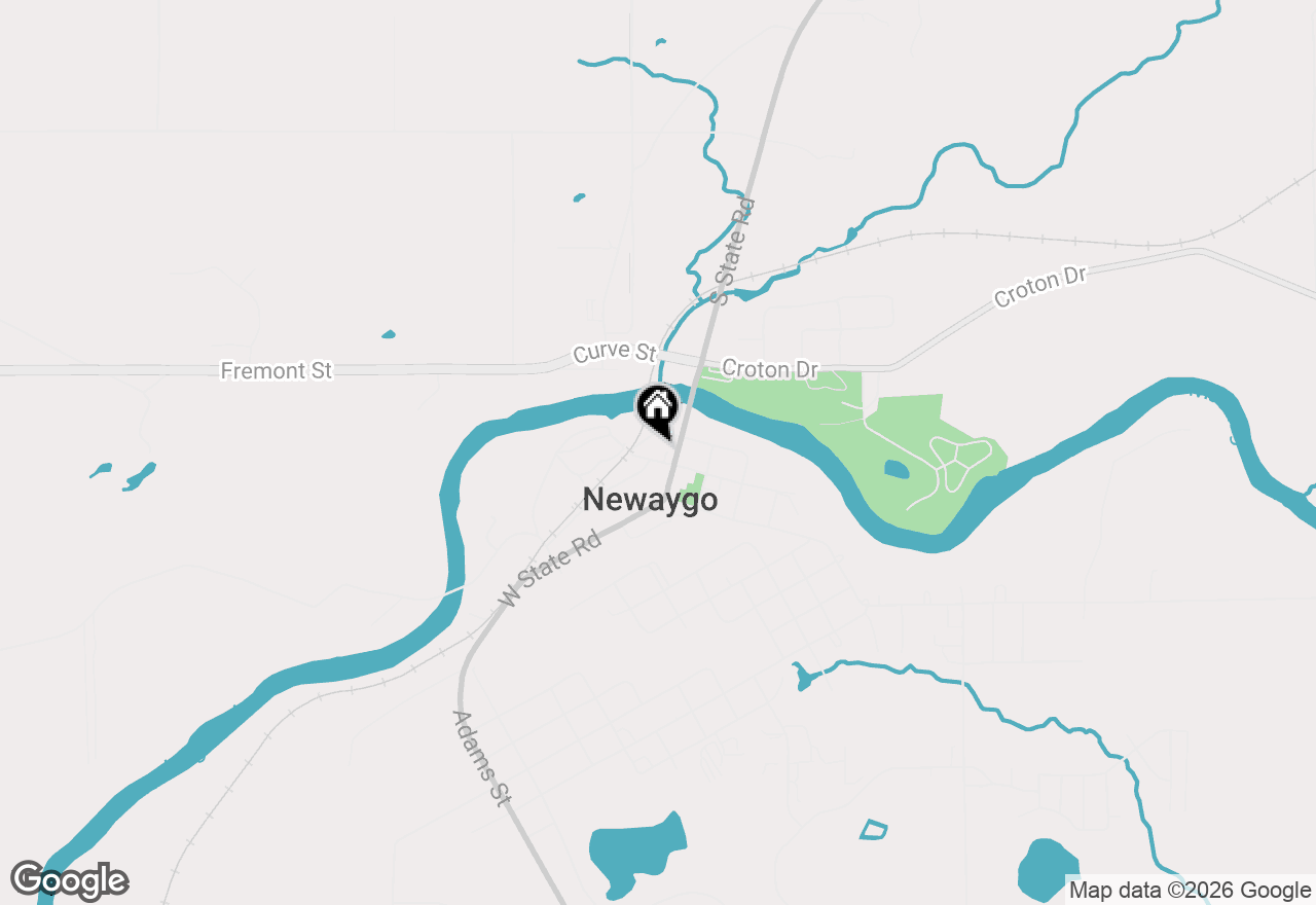 Map of 27 W Wood Street, Newaygo, MI 49337