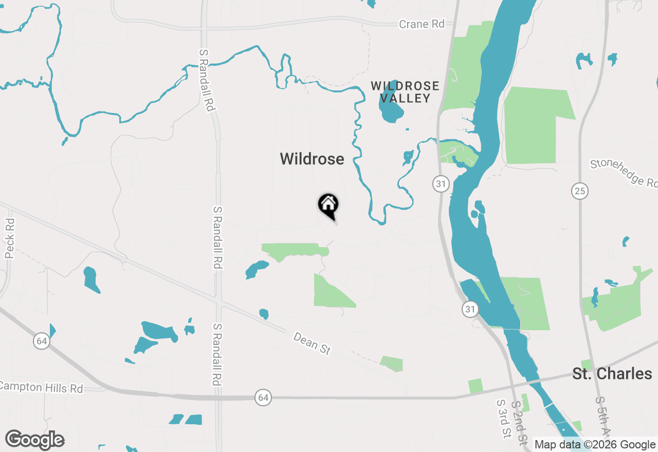 Map of 3N747 Ferson Creek Road, St. Charles, IL 60174