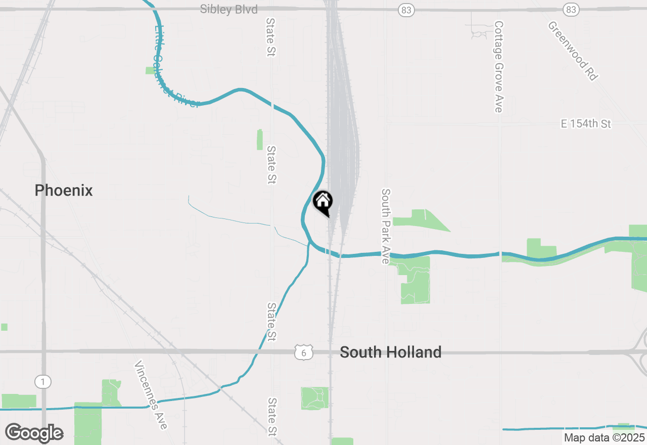 Map of 15724 Woodlawn West Avenue, South Holland, IL 60473