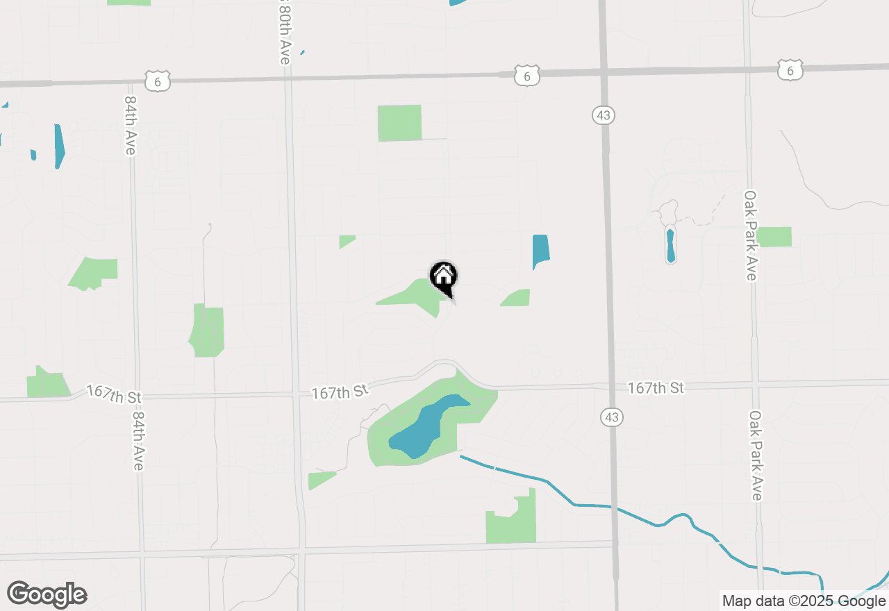 Map of 16500 76th Avenue, Tinley Park, IL 60477