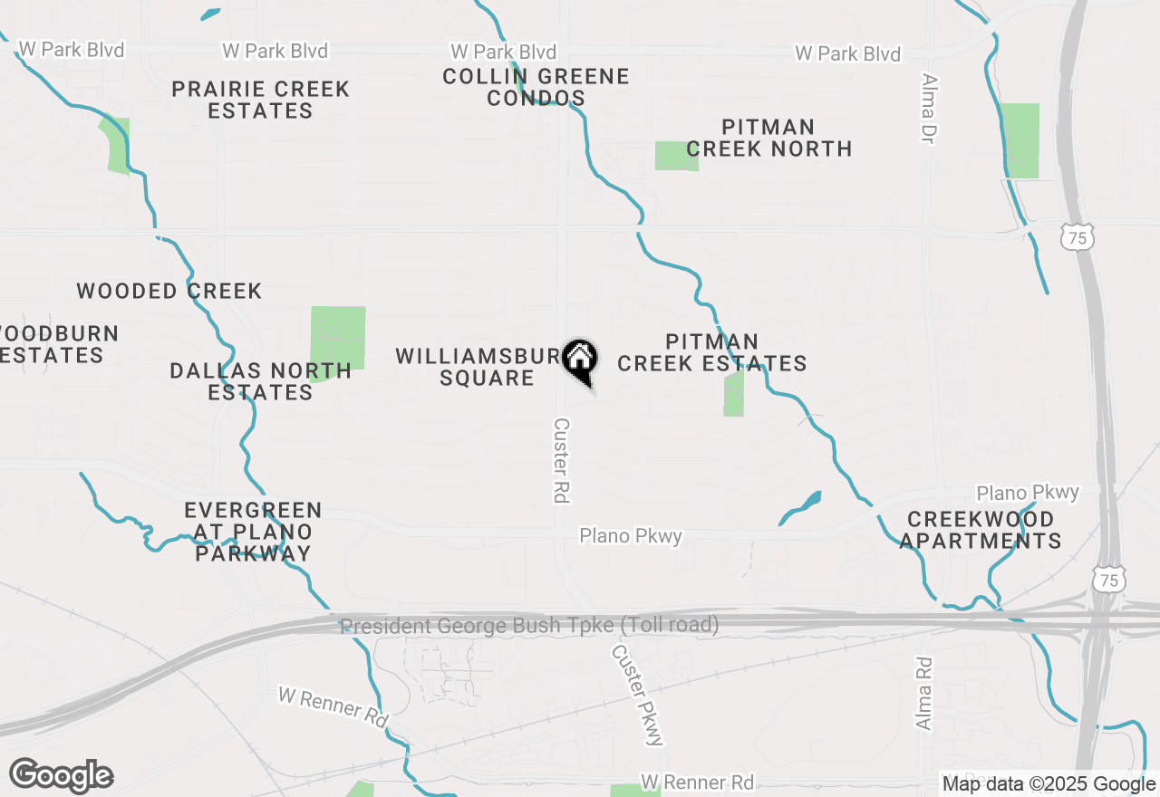 Map of 2012 Biloxi Circle, Plano, TX 75075