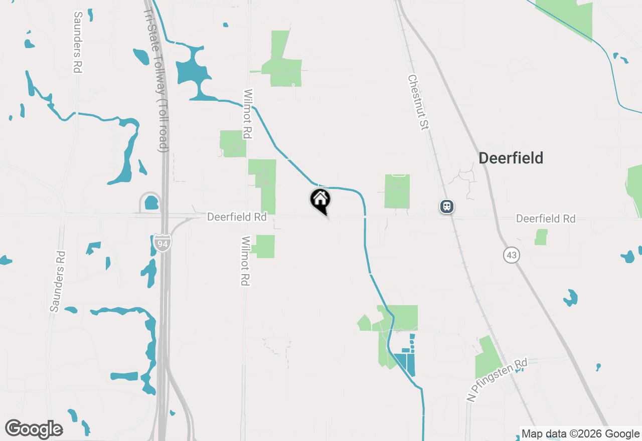 Map of 742 Pine Street, Deerfield, IL 60015