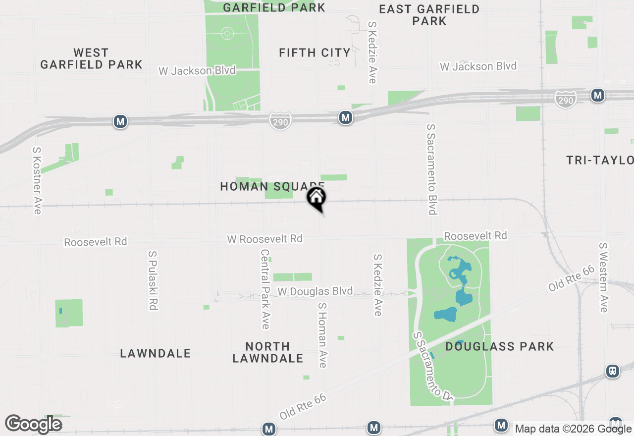 Map of 1116 S Homan Avenue, Chicago, IL 60624