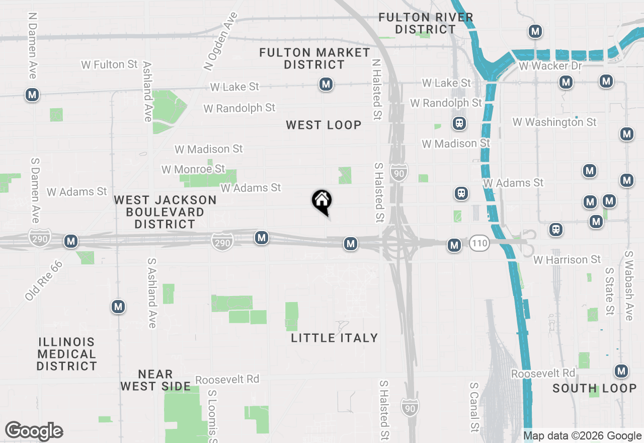 Map of 1002 W Van Buren Street #205, Chicago, IL 60607