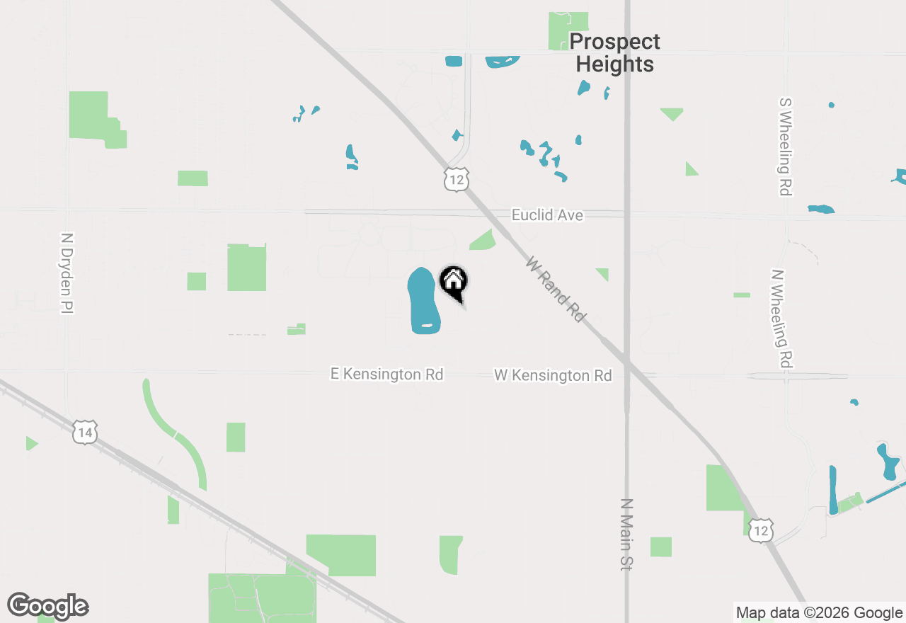 Map of 106 N Regency Drive E, Arlington Heights, IL 60004
