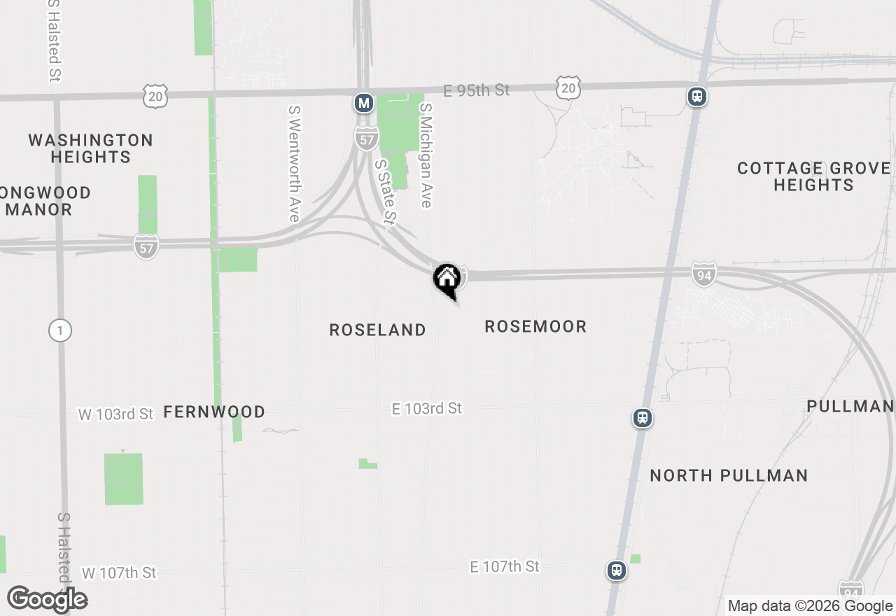 Map of 10026 S Indiana Avenue, Chicago, IL 60628