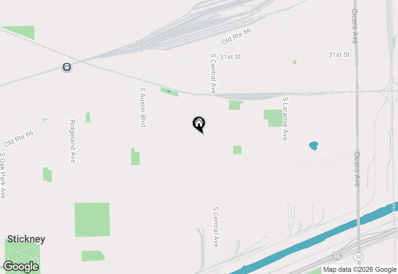 Map of 3521 S 57th Avenue, Cicero, IL 60804