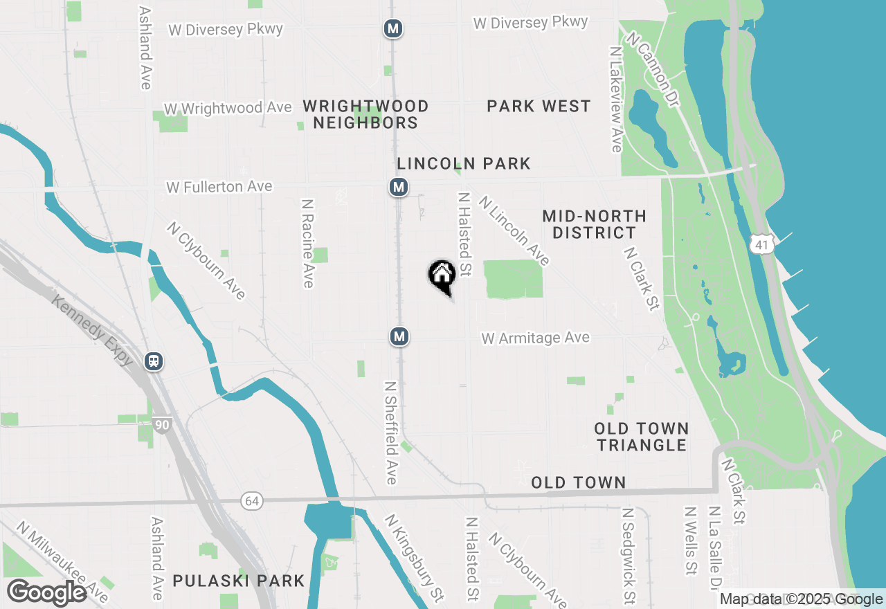 Map of 2056 N Dayton Street #1, Chicago, IL 60614