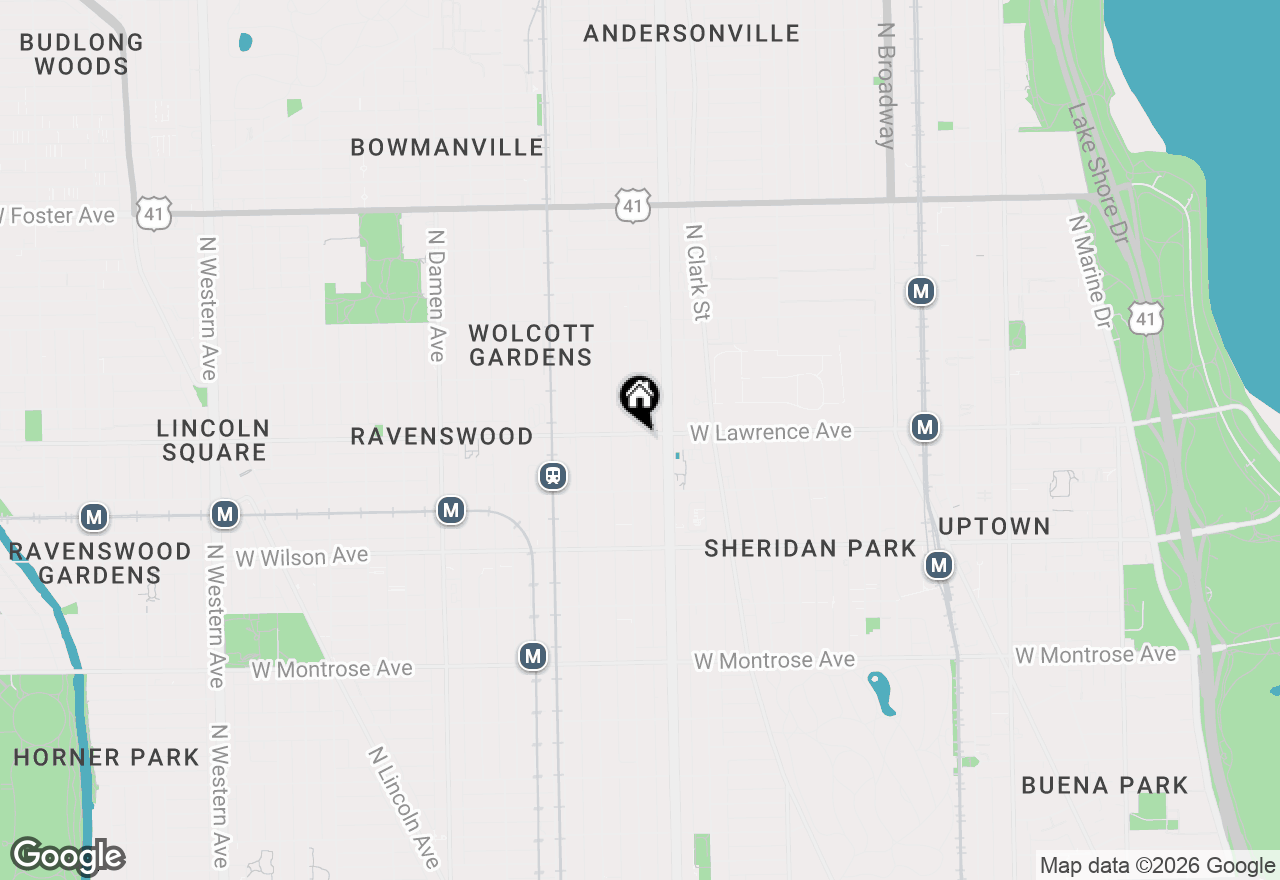 Map of 1627 W Lawrence Avenue #1, Chicago, IL 60640