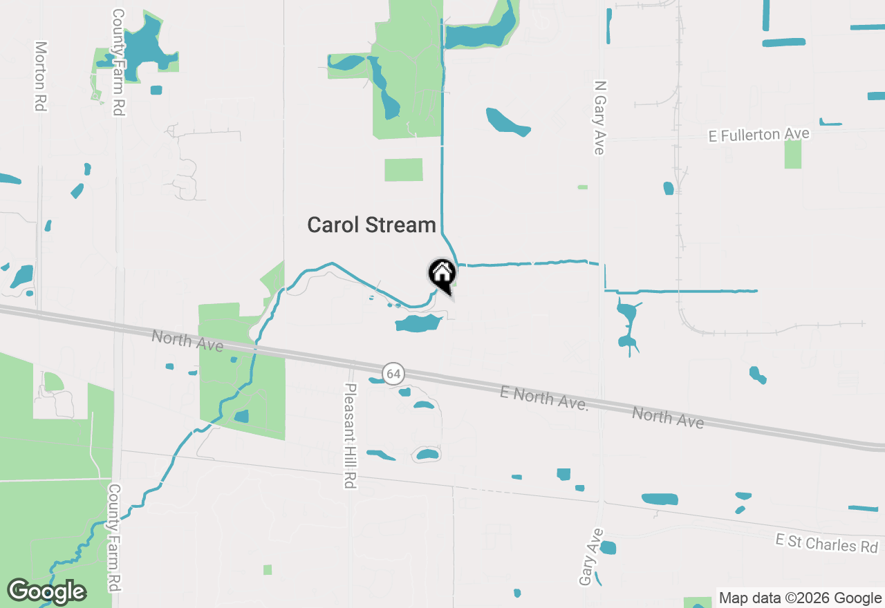 Map of 350 Shawnee Drive, Carol Stream, IL 60188