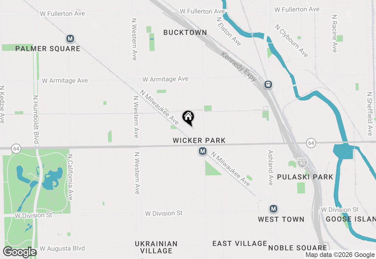 Map of 2089 W Wabansia Avenue #202, Chicago, IL 60647