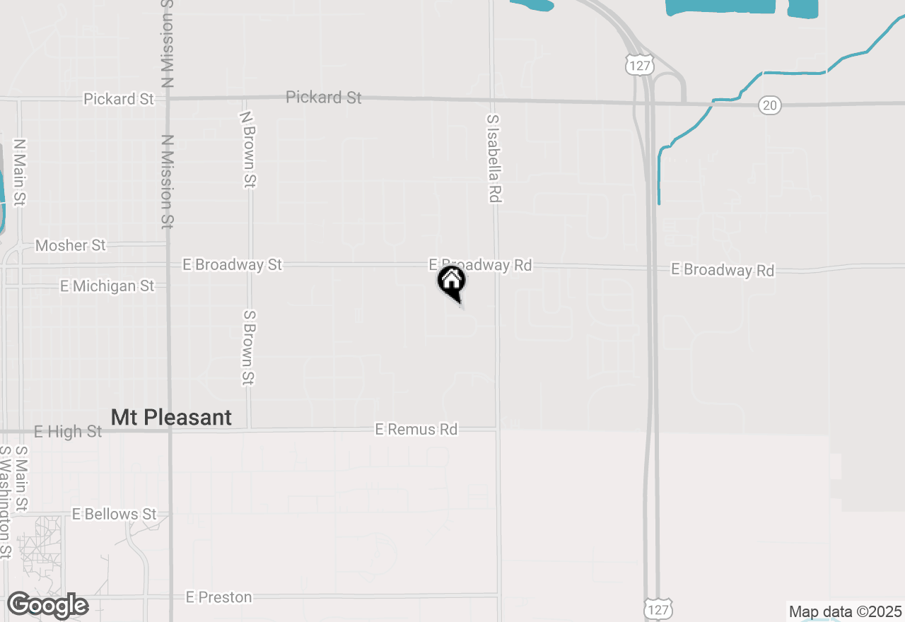 Map of 1931 N Mackenzie Lane, Mt Pleasant, MI 48858