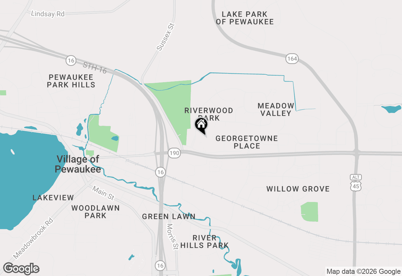 Map of 176 Westfield Way #D, Pewaukee, WI 53072