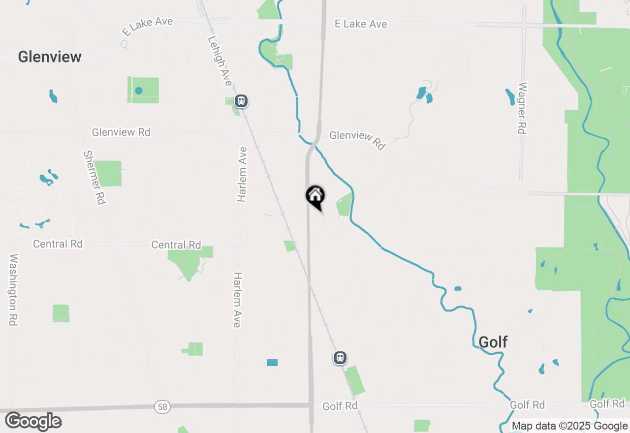 Map of 705 Carriage Hill Drive, Glenview, IL 60025