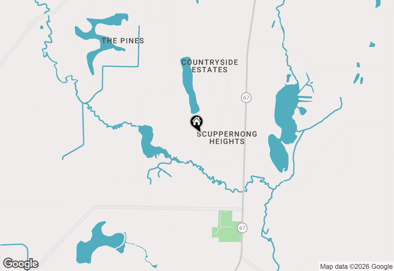 Map of S28W36305 Scuppernong Cir, Dousman, WI 53118
